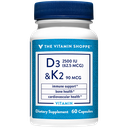 D3 2500 IU &amp; K2 (60 Capsulas)