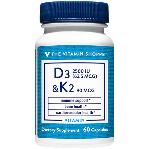 D3 2500 IU &amp; K2 (60 Capsulas)