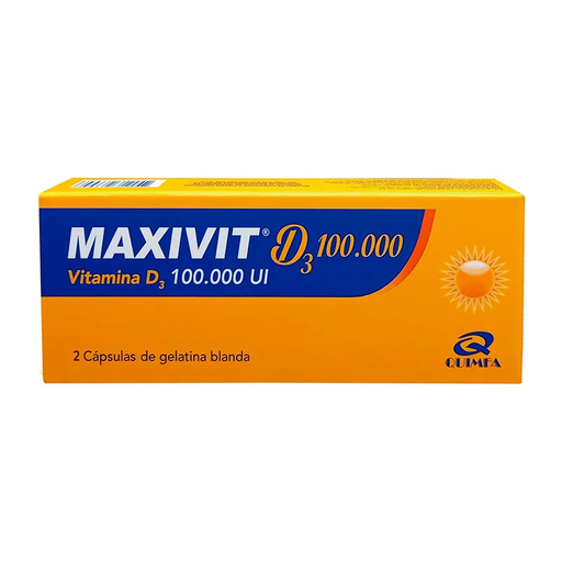 MAXIVIT D3 100.000  (2 Cápsulas de Gelatina Blanda)